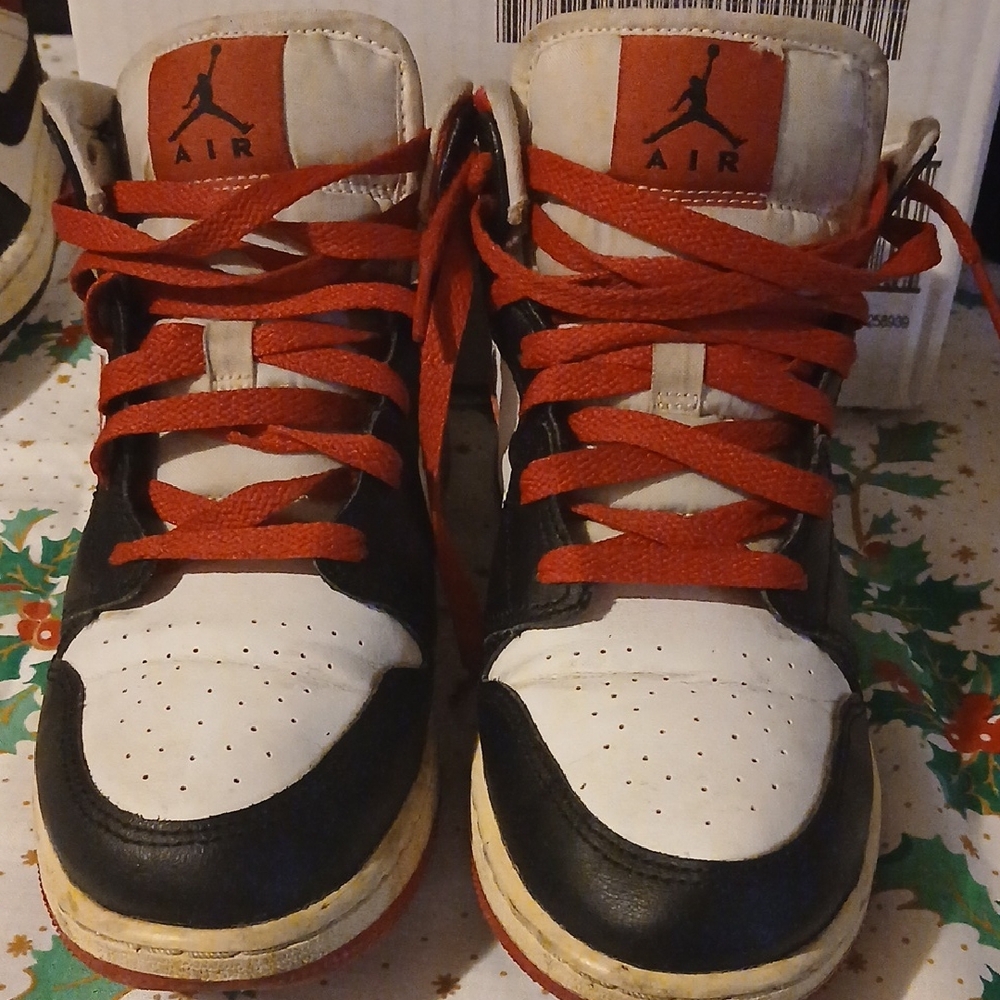 Jordan Kids Sneakers - Black, White, and Red